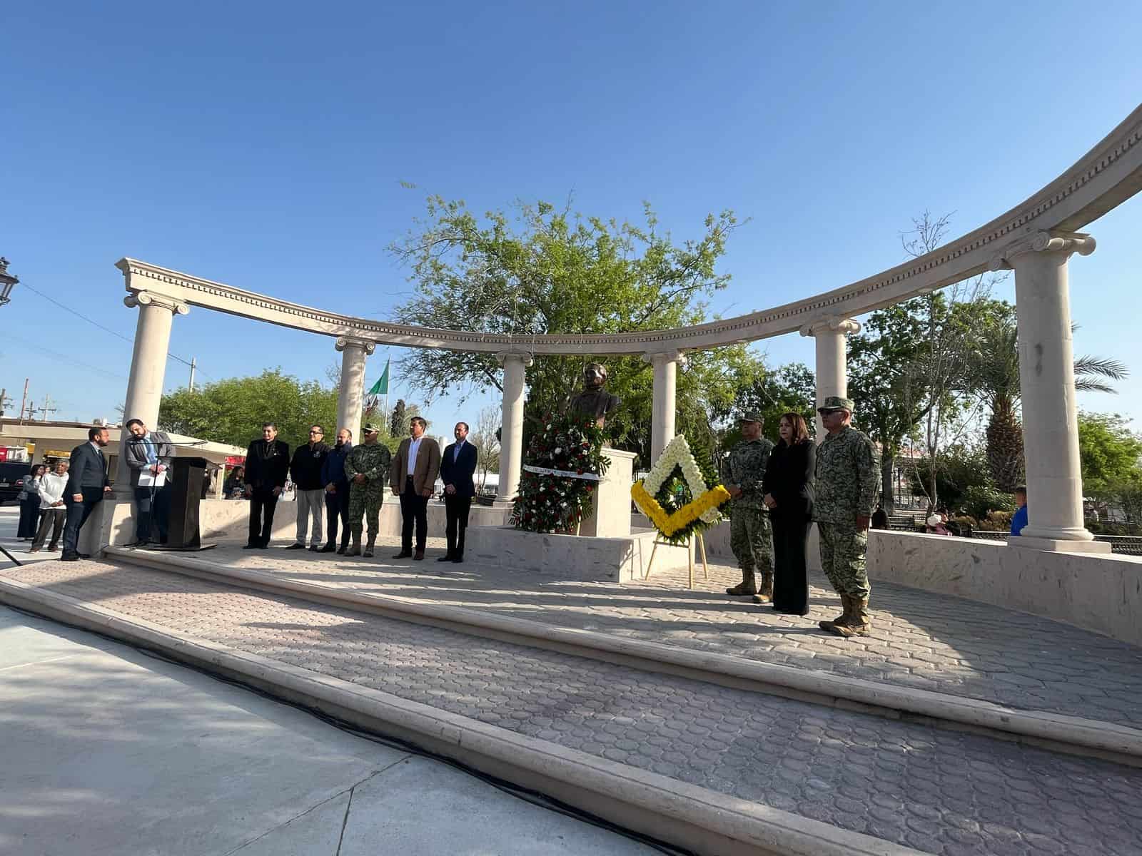 Ciudad Acuña conmemora el natalicio de Benito Juárez