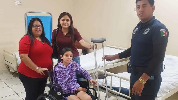 Brindan apoyo a menor accidentada en Nava Brindan apoyo a menor accidentada en Nava