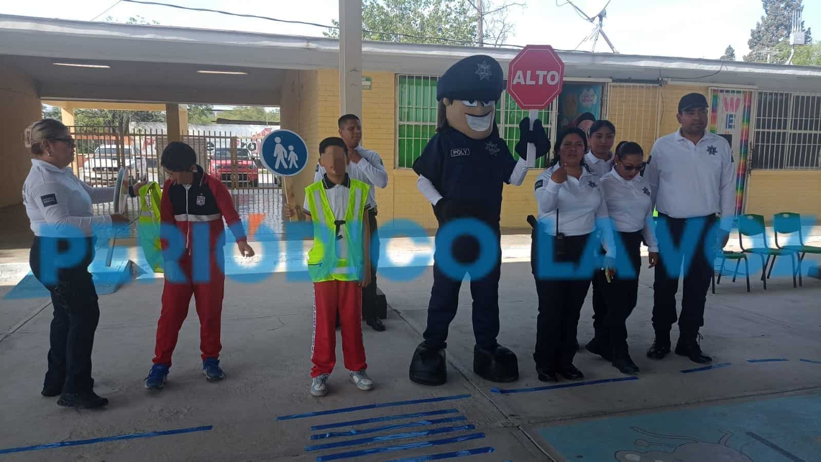 Imparte Policía Escolar plática de seguridad vial a estudiantes en Frontera