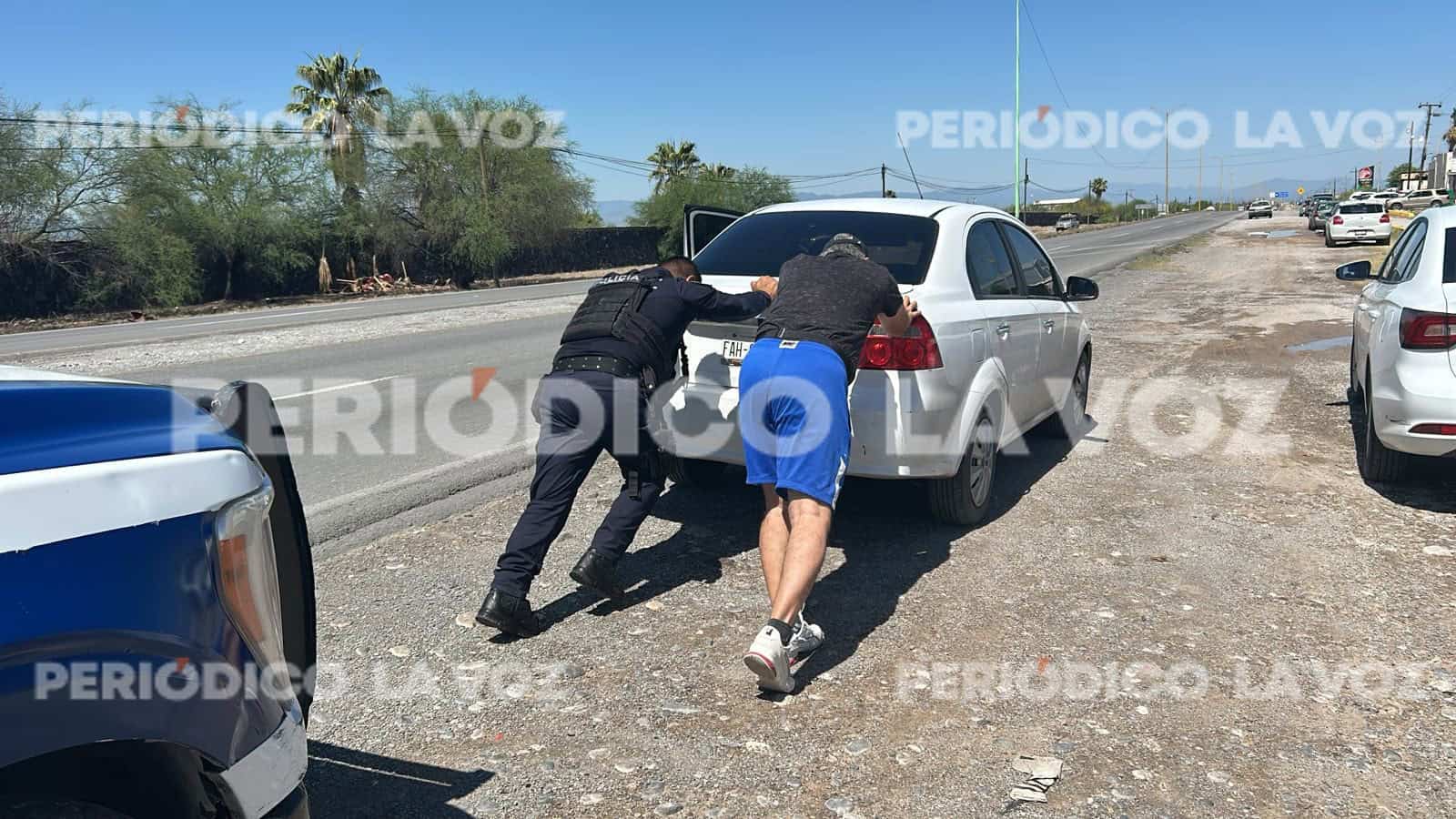 Elementos de la Policía de Frontera auxiliaron a ciudadanos varados en distintos puntos del municipio.
