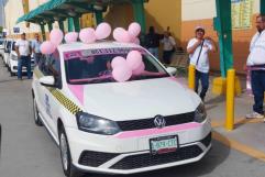 Inicia en Sabinas el "Taxi Rosa", transporte seguro para mujeres y adultos mayores