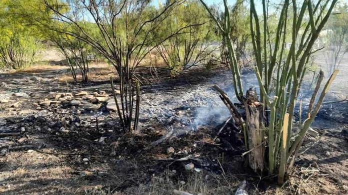 Controlan Incendio en Basurero Clandestino de Allende Controlan Incendio en Basurero Clandestino de Allende