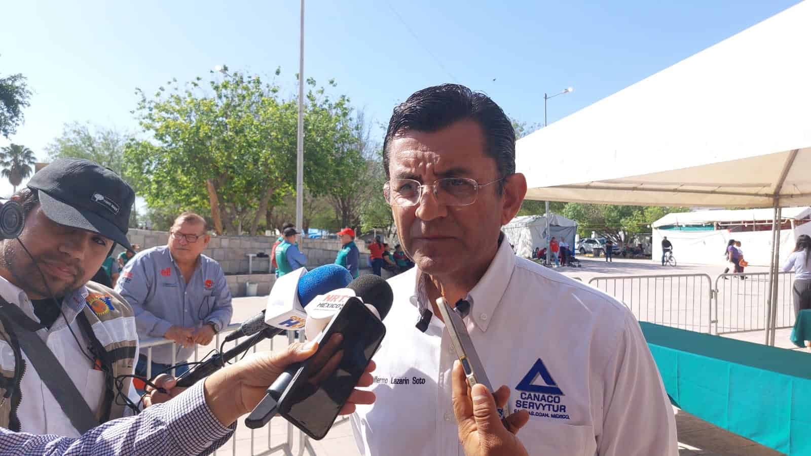 Guillermo Lazarín Soto presidente de la CANACO en Sabinas.