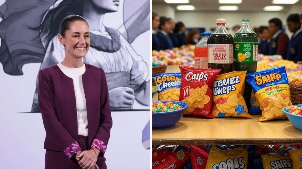 Claudia Sheinbaum defiende retiro de comida chatarra en escuelas tras reclamos infantiles