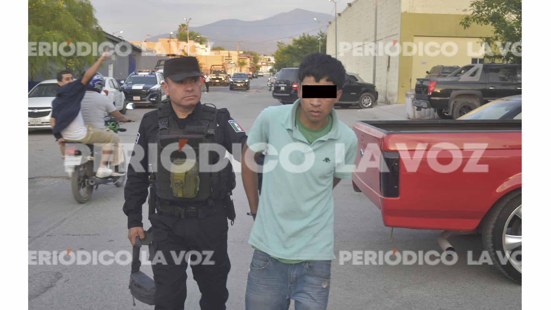 Mauricio Alejandro fue detenido por elementos preventivos.