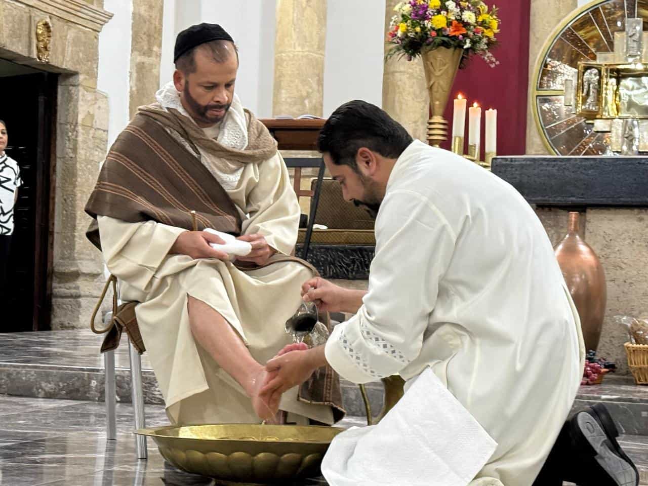 Jueves santo, lavatorio de pies