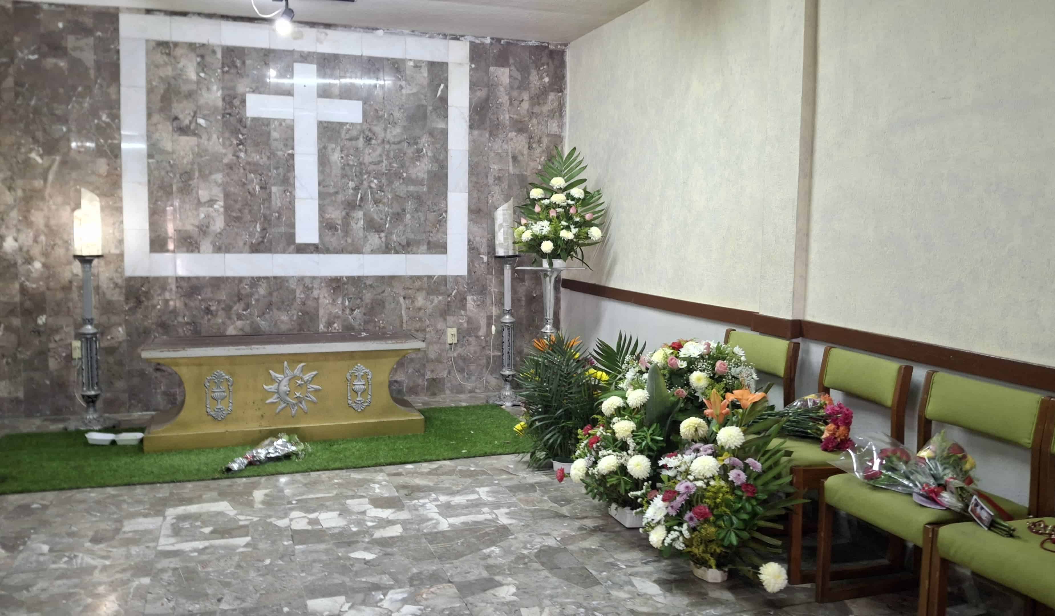 En la funeraria de la 288 le dieron el último adiós.
