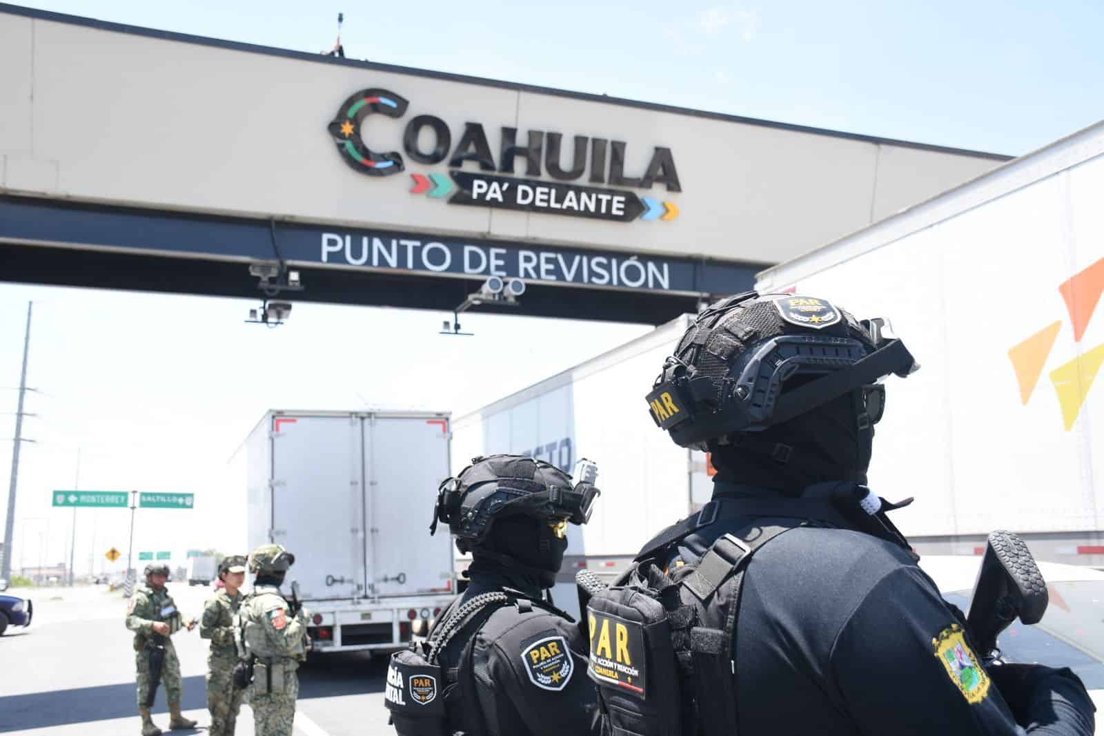 La Policía Estatal de Coahuila refuerza los filtros y patrullajes en brechas y carreteras.