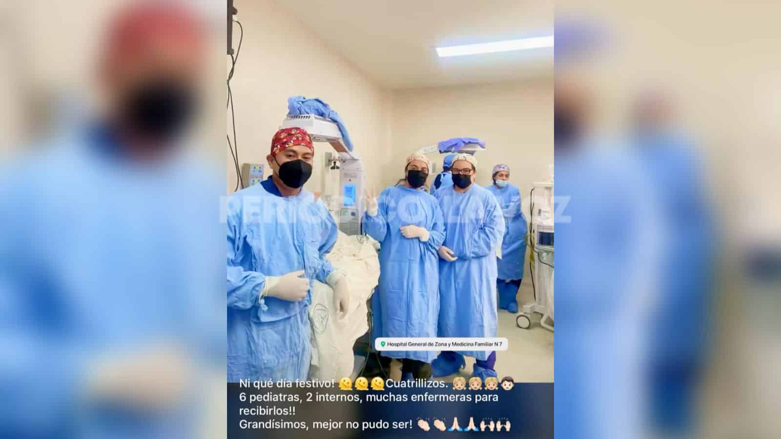 Nacen cuatrillizos en la Clínica 7 del IMSS en Monclova: Una bendición multiplicada