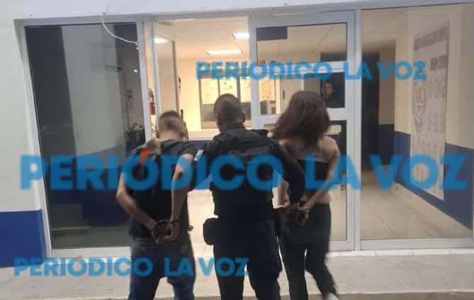 Capturan a pareja por robo de motocicleta en el Centro de Frontera