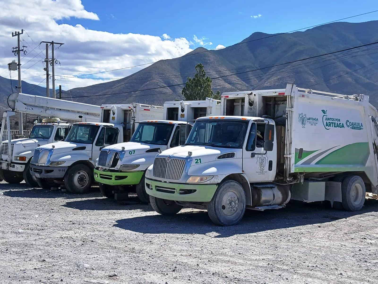 El servicio de Limpieza en Arteaga tras la interrupción de un día.