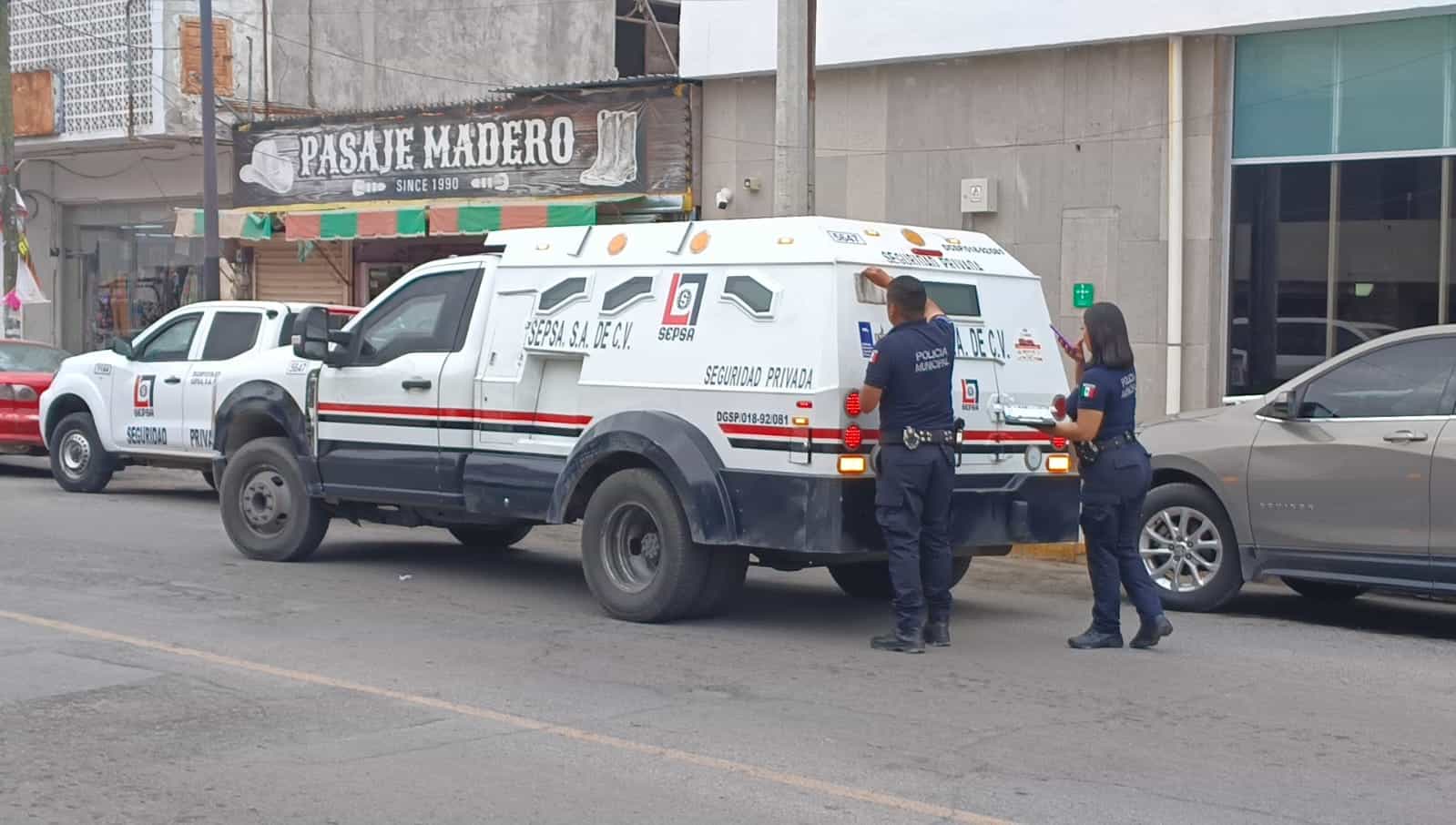 Multan a camión de valores en Sabinas pese a protocolo de seguridad