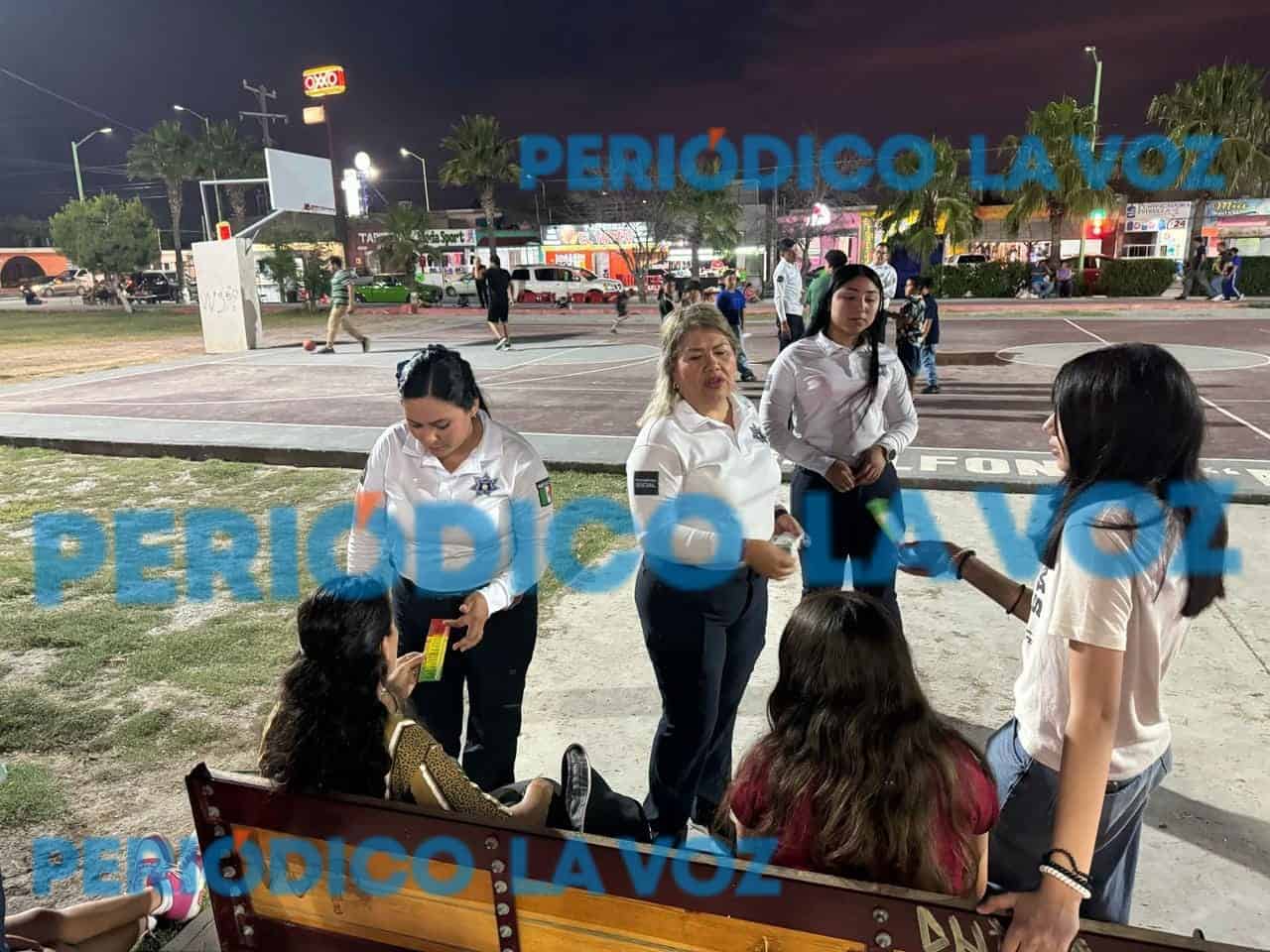 Policía Violeta lleva jornada de prevención del delito