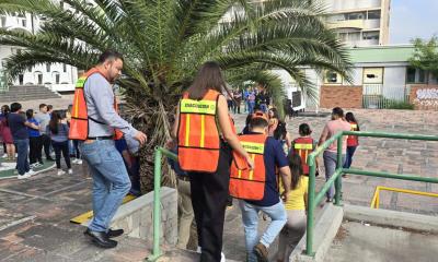 Realizan simulacro en el Seguro Social
