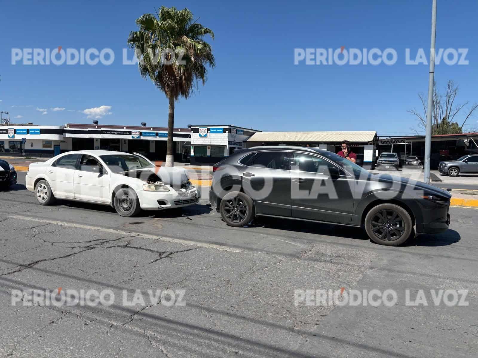 El accidente sucedió sobre el bulevar Pape, a la altura del fraccionamiento Carranza. 
