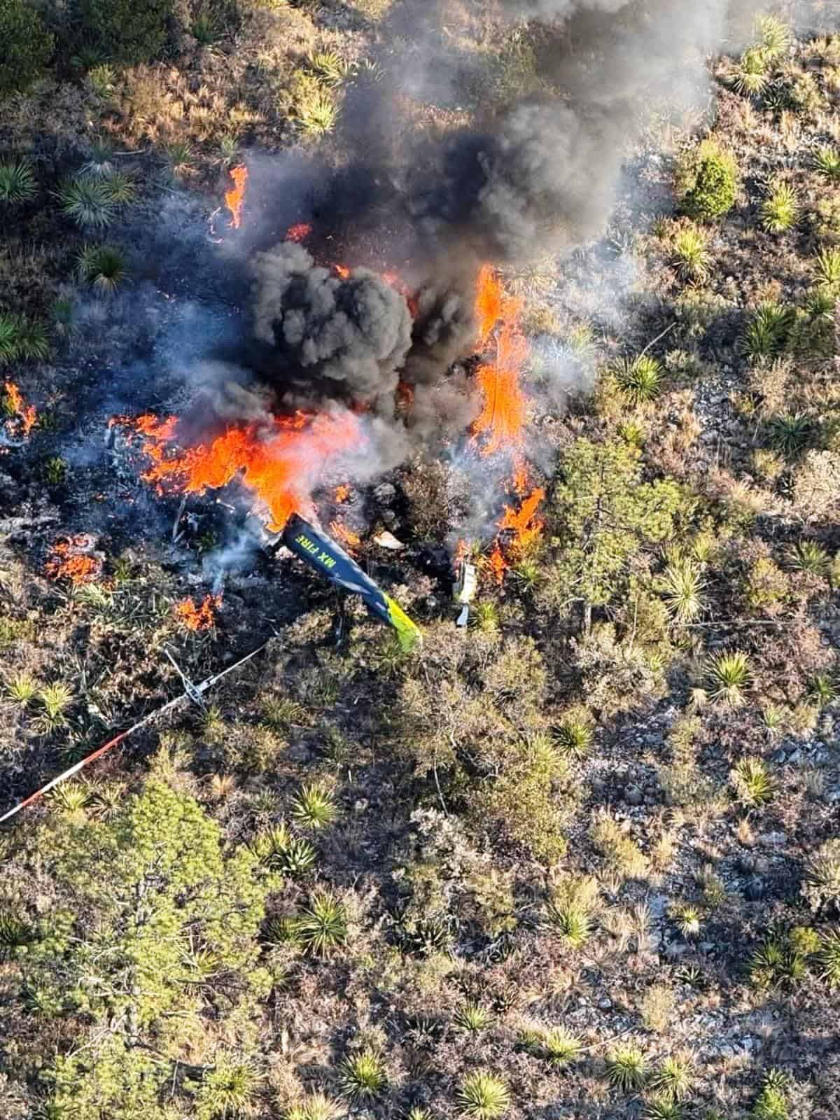 Investigan aterrizaje forzoso de helicóptero