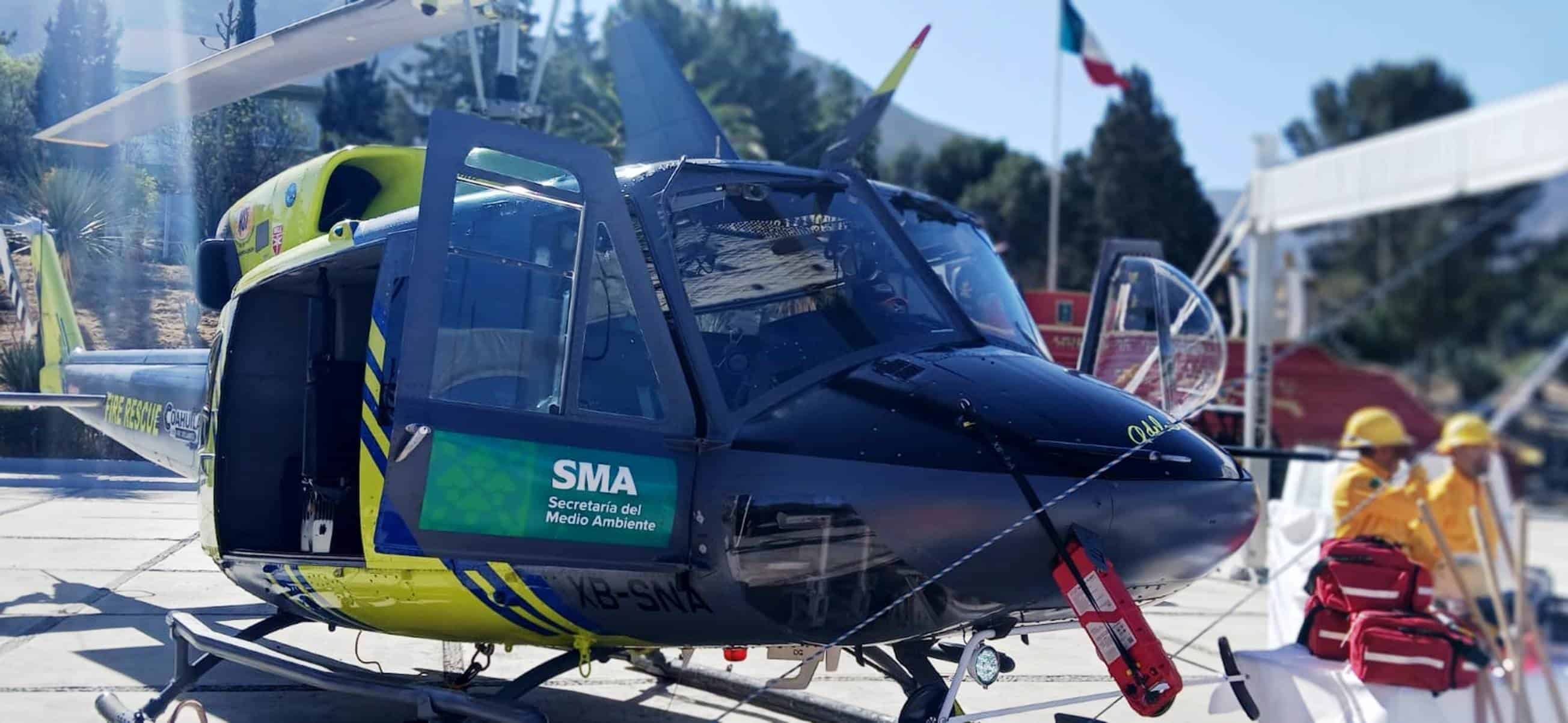Investigan aterrizaje forzoso de helicóptero