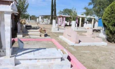 Limpian panteón de Nueva Rosita