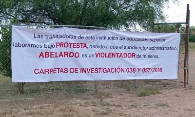 Investiga Fiscalía mantas colocadas en el ITSM