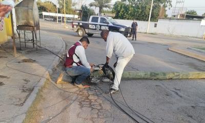 Fuertes vientos causan daños en Melchor Múzquiz