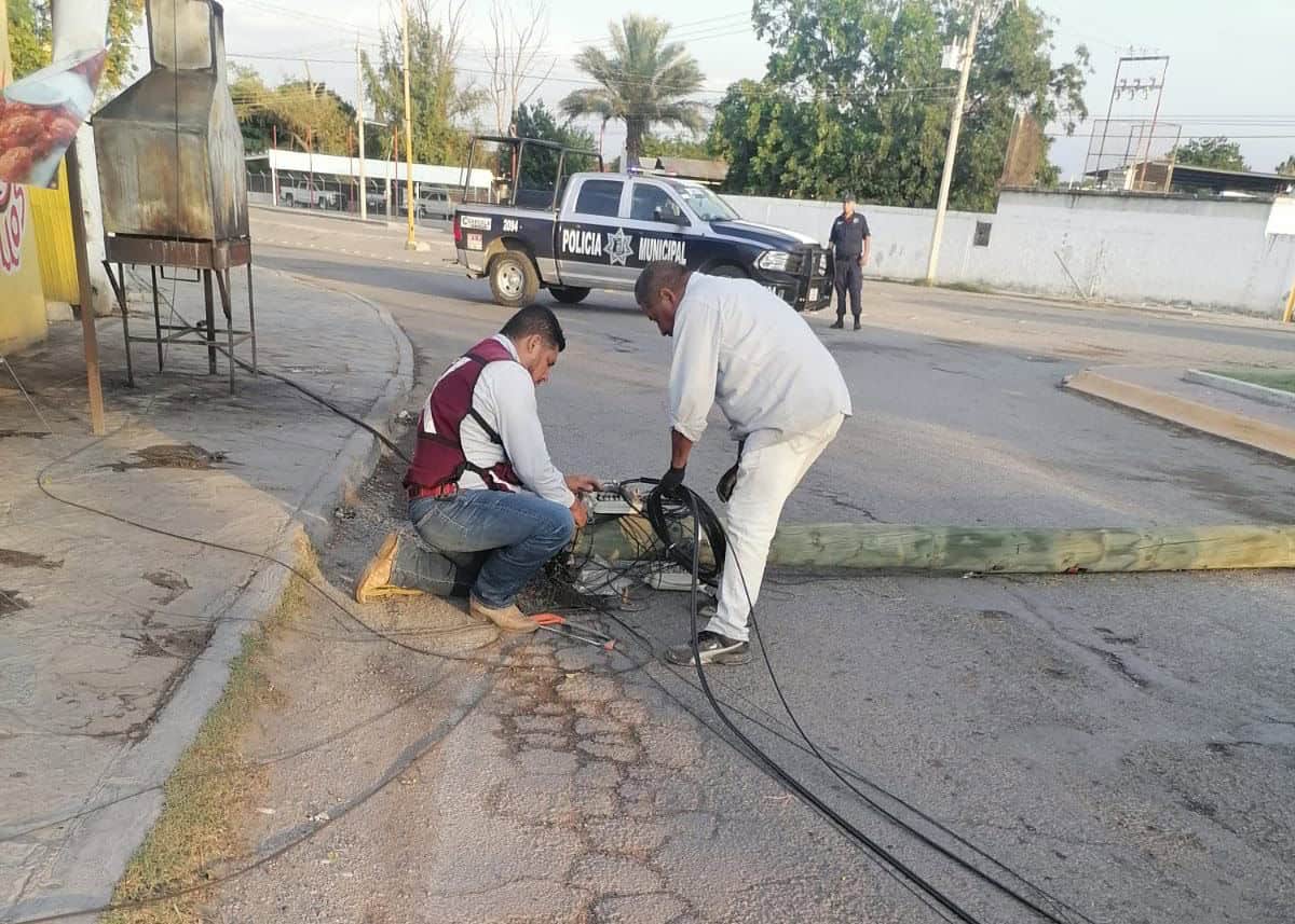 Fuertes vientos causan daños en Melchor Múzquiz