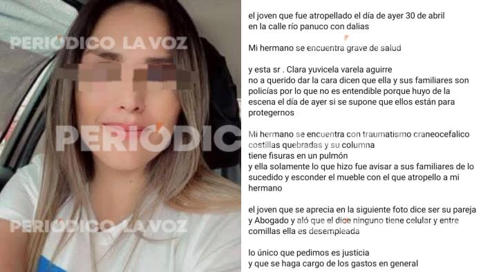 Acusan a mujer de atropellar a estudiante del CecyTec; familia exige justicia