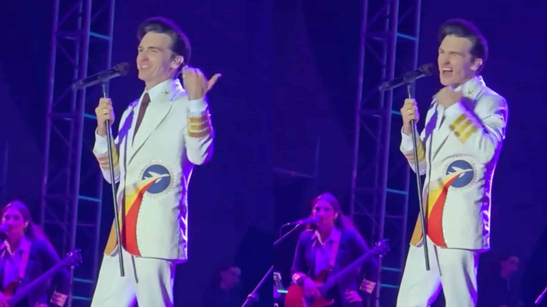 Drake Bell corta su show en Puebla y despide a su técnico de audio en pleno escenario