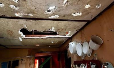 Reparan viviendas tras granizada