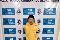 Detienen a joven por robo a vehículo en la colonia Aeropuerto de Acuña
