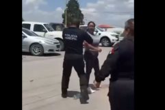 Fuerte riña en exterior del Centro de Justicia en Múzquiz