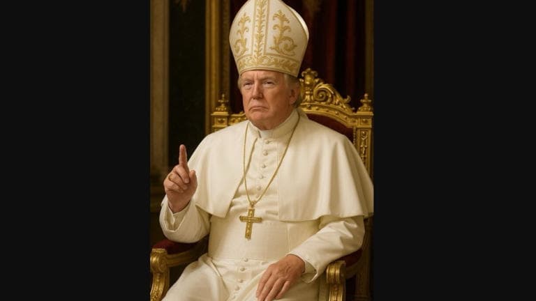 Trump defiende imagen vestido de Papa: Los católicos la amaron, pese a críticas
