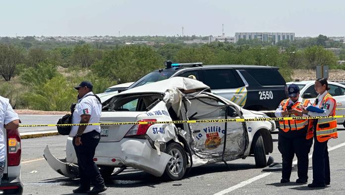 Aparatoso accidente deja 4 lesionados en Piedras Negras