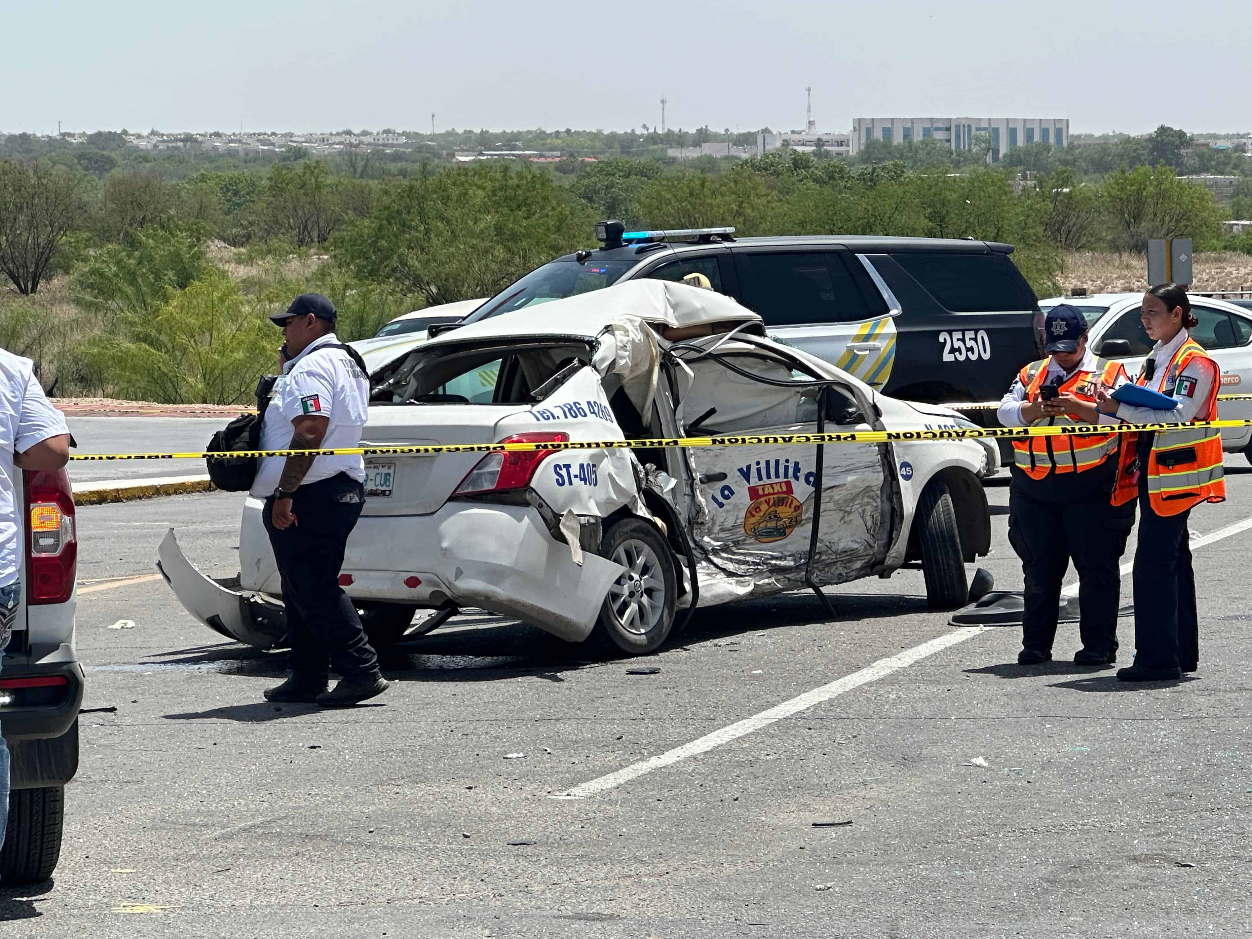 Aparatoso accidente deja 4 lesionados en Piedras Negras