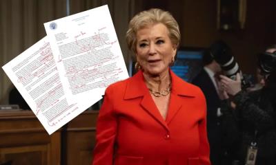 Secretaria de Educación de EE. UU. envía carta a Harvard con errores gramaticales.