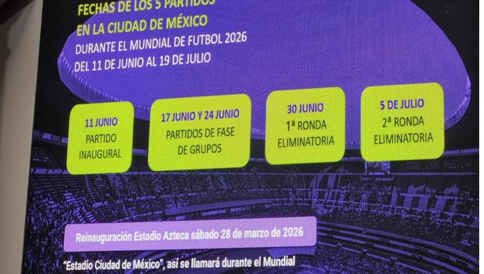 Reinauguran el Estadio Azteca el 28 de marzo de 2026 