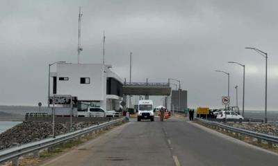 Cierran cruce en la Presa de la Amistad por trabajos; refuerzan seguridad en ambos lados