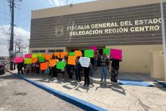 Protesta en Fiscalía familia de Eduardo