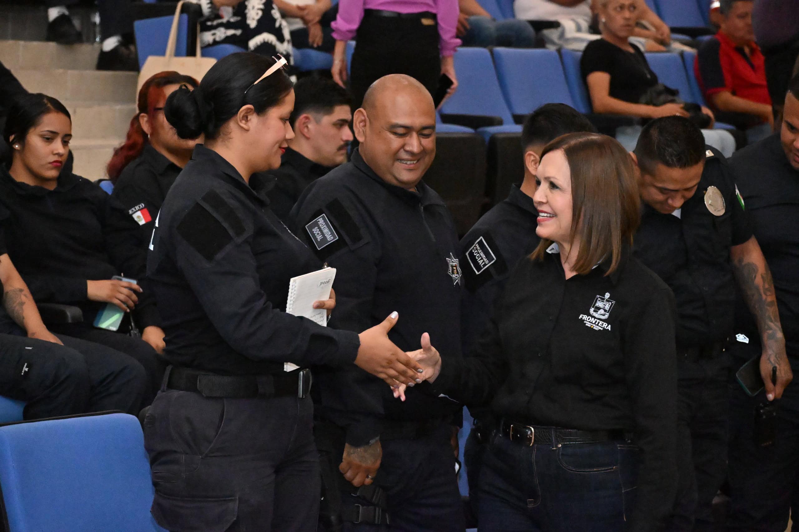 La alcaldesa agradeció la asistencia de los elementos de Seguridad Pública.