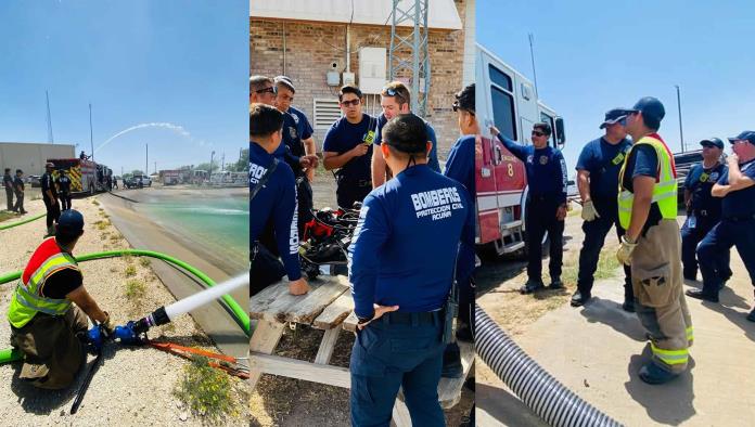 Bomberos de Acuña reciben entrenamiento binacional en técnicas de rescate