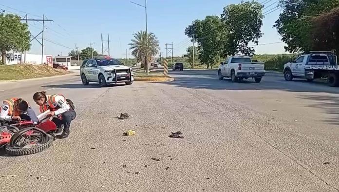 Muere motociclista tras chocar contra grúa en Piedras Negras