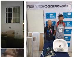 Detienen a dos hombres por robo a casa habitación en Altos de Santa Teresa