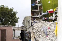 Colapsa techo de vivienda en la Nueva Vista Hermosa; dos personas resultan heridas