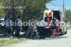 Derrapa y acaba en el hospital