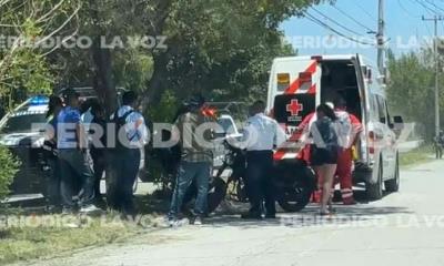 Derrapa y acaba en el hospital