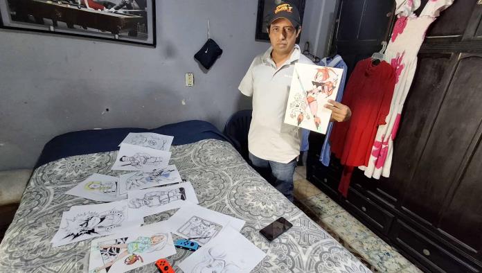 Perdió su brazo; con el que hacía historias