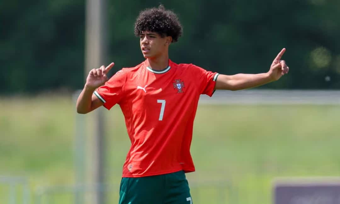 Así fue el debut de Cristiano Jr. con la Selección de Portugal