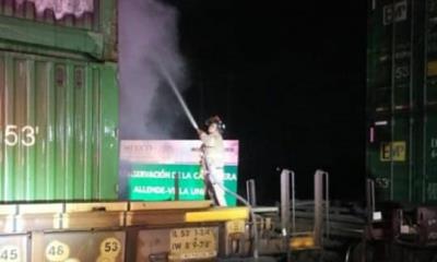Incendian vagón de tren tras intento de saqueo