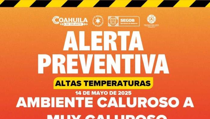 Emiten alerta por altas temperaturas de hasta 44°C en la región de los Cinco Manantiales