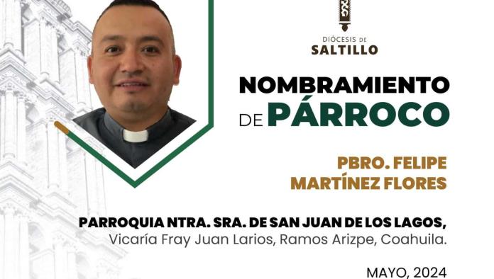 Reportan delicado al Sacerdote Felipe