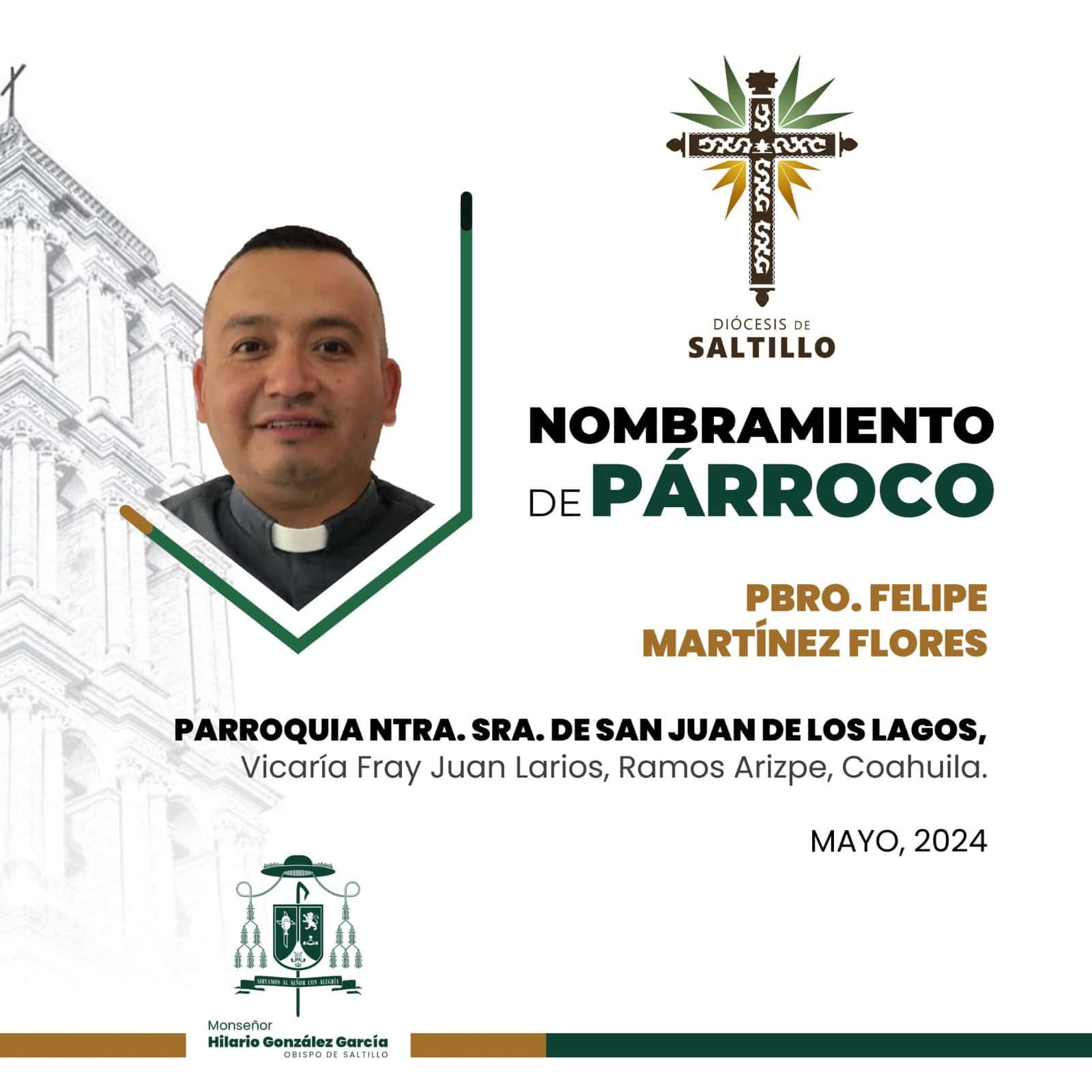 Reportan delicado al Sacerdote Felipe Reportan delicado al Sacerdote Felipe